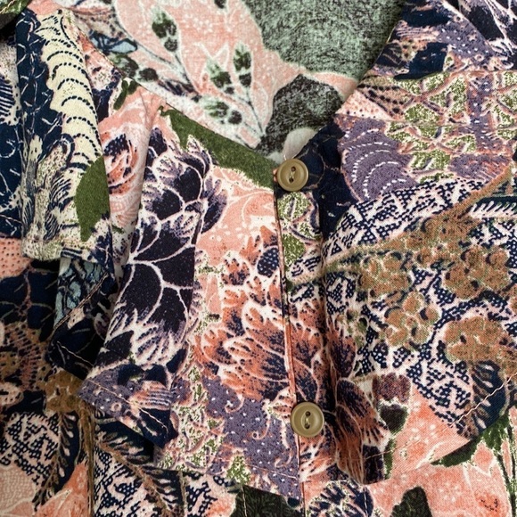 NWT Terra & Sky Peasant Blouse Womens 2X cotton Plus Ruffles Cottage core - Picture 5 of 14